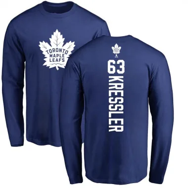 Royal Men's Braeden Kressler Toronto Maple Leafs Backer Long Sleeve T-Shirt -