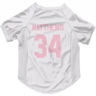 White Pink Toronto Maple Leafs Auston Matthews   Dog & Cat Pet Jersey